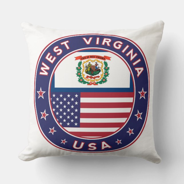 Coussin Virginie-Occidentale (Recto)