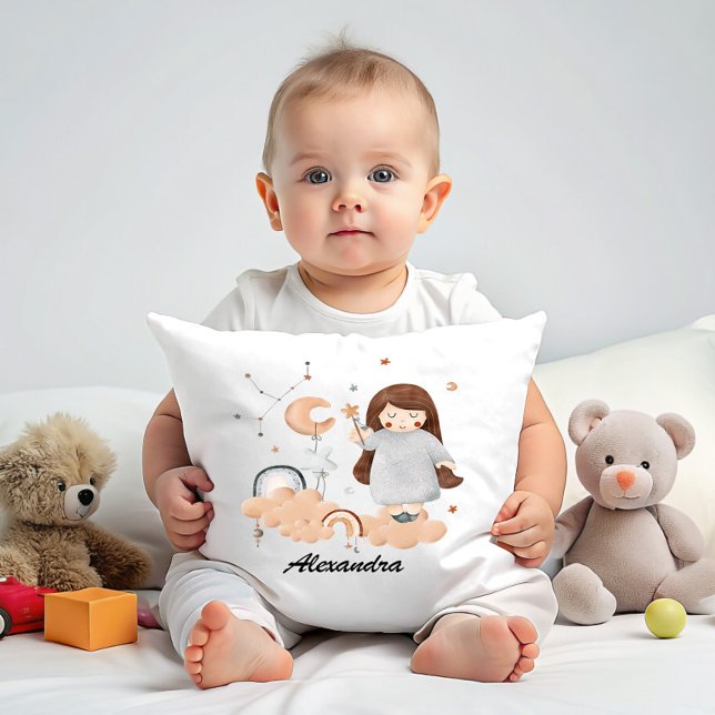 Coussin Virgo Baby - Zodiac Sign Nursery personnalisable (Créateur téléchargé)