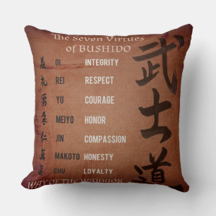 COUSSIN VIRTUES DE BUSHIDO