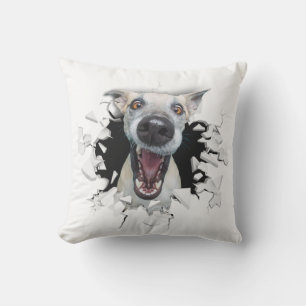 Coussin Visage de chien drôle   