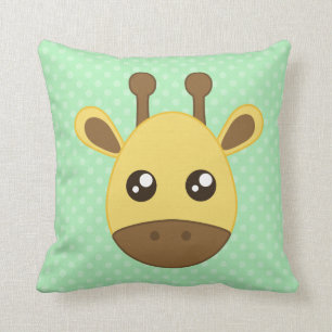 Coussin Visage de girafe de bébé