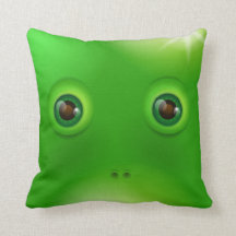 Visage vert de monstre