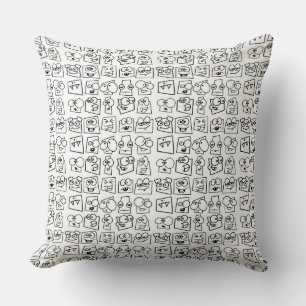 Coussin Visages drôles