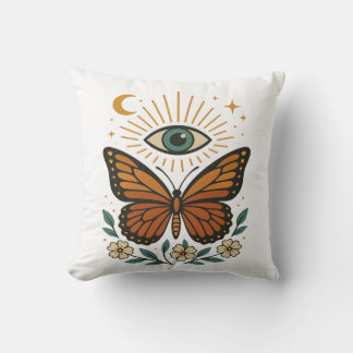 Coussin Vision mystique des papillons