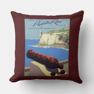 Coussin Visite de la forteresse El Morro, Porto Rico, Vieu