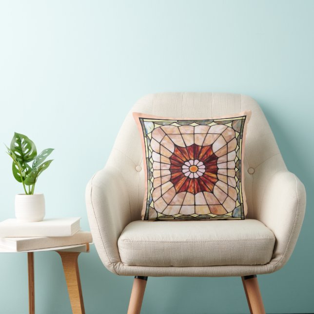 Coussin Vitrail Art Déco 2 (Chaise)