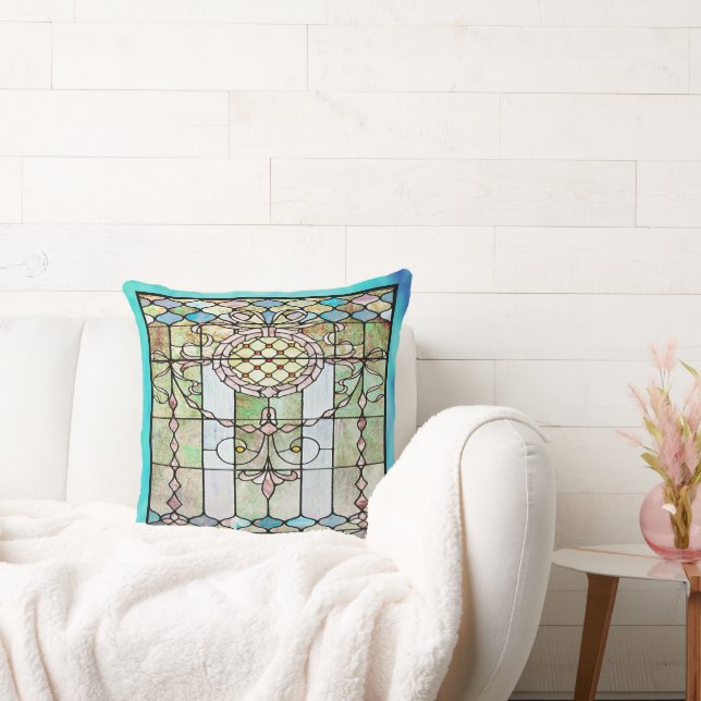 Coussin Vitrail Art Déco 4 (Canapé)