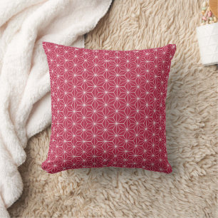 Coussin Viva Magenta moderne géométrique Japonais
