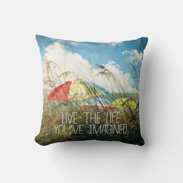 Coussin Vivent le carreau de la vie (Recto)