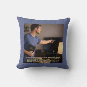 Coussin Vivre fidèlement suffit
