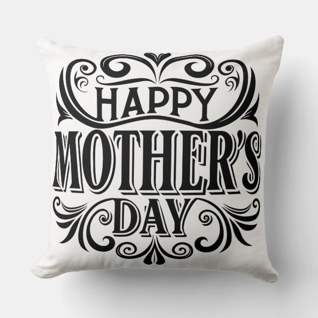 Coussin Voeux confortables pour maman (Recto)