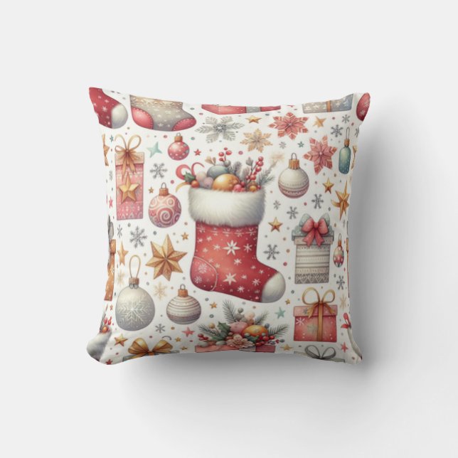 Coussin Vœux de Noël (Recto)