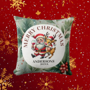 Coussin Voeux de Noël père Noël