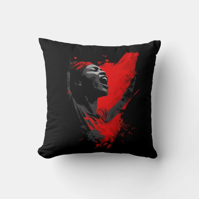 Coussin Voice in Red (Recto)