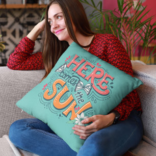 Coussin Voici venir le soleil