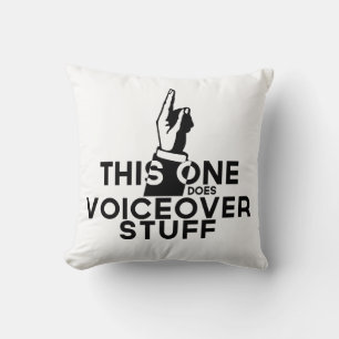 Coussin Voicover Drôle - Vintage Celui-Ci Fait Voiceovers