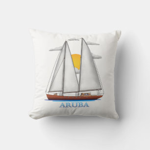 Coussin Voile nautique Côtière d'Aruba