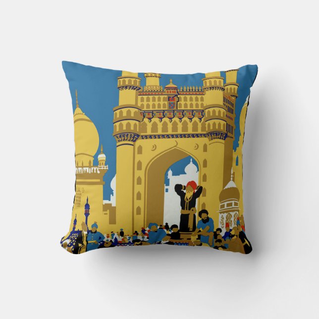 Coussin Voir l'Inde (Recto)