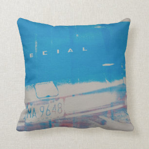 Coussin Voiture bleue