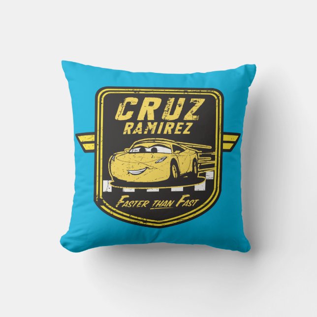 Coussin Voitures 3| Cruz Ramirez - Plus vite que rapide (Recto)