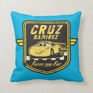 Coussin Voitures 3  Cruz Ramirez - Plus vite que rapide