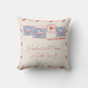 Coussin Voler Cochon Postage-Livrer Vous-Même