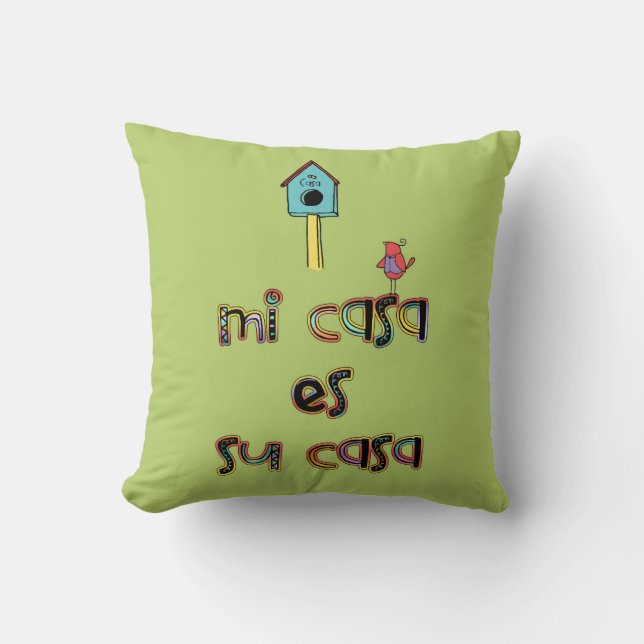 Coussin Volière de maison de la maison es su de MI (Recto)