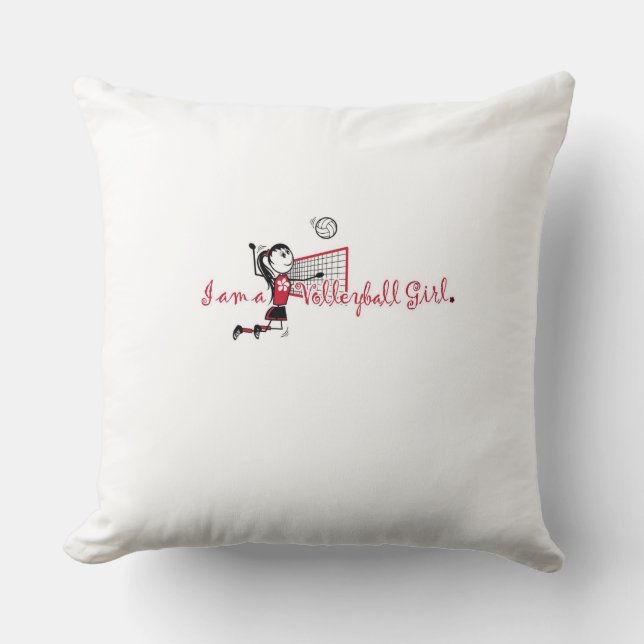 Coussin Volleyball Girl Jeu d'oreiller (Recto)