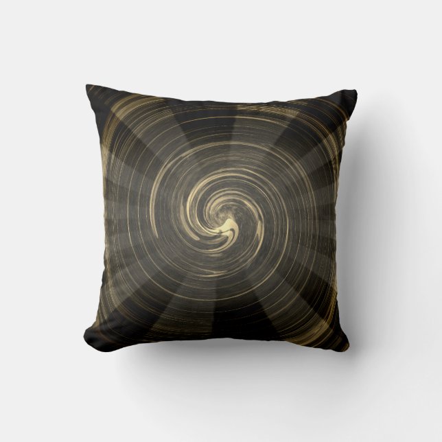 Coussin Vortex Abstrait (Recto)