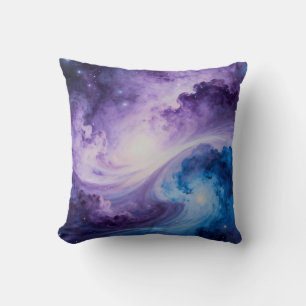 Coussin Vortex céleste : Indigo et Améthyste