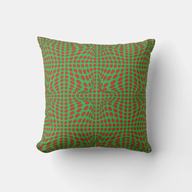 Coussin Vortex point rouge (Recto)