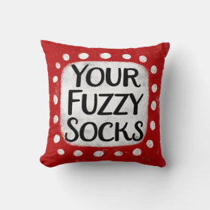 Coussin Vos Chaussettes Fuzzy Jettent De L'Oreiller
