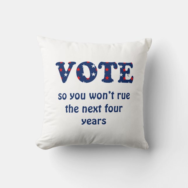 Coussin Vote ou Rue l'élection (Recto)