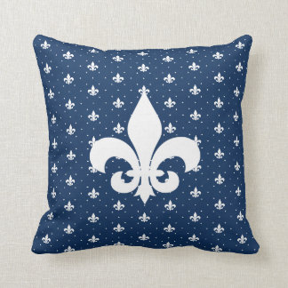 Coussin Votre couleur personnalisée, Motif Fleur-de-lis