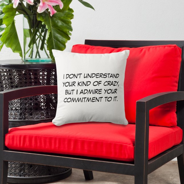 Coussin Votre Genre de Folie (Créateur téléchargé)