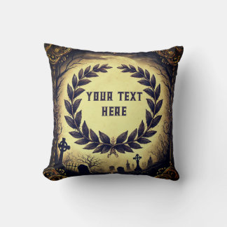 Coussin Votre texte ici Halloween
