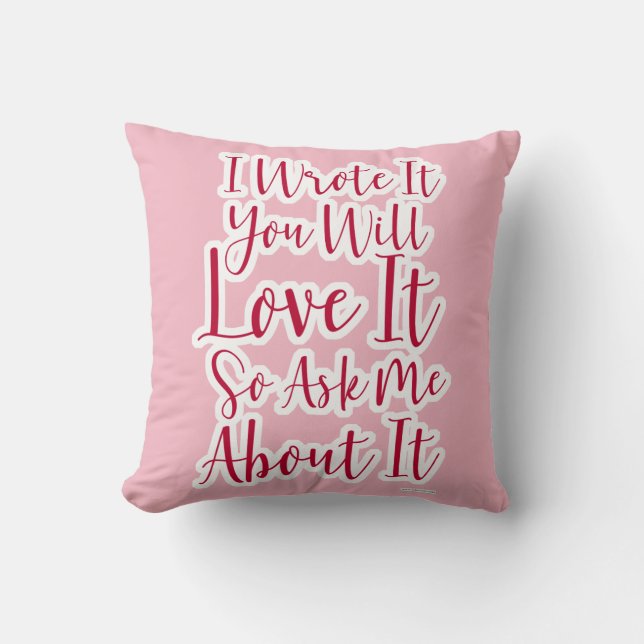 Coussin Vous Aimerez Totalement Ce Livre (Recto)