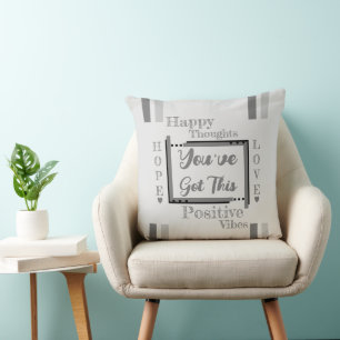 Coussin Vous avez cette motivation grise