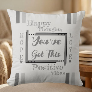 Coussin Vous avez cette motivation grise