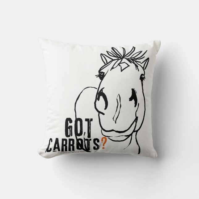 Coussin Vous avez des carottes ? (Recto)