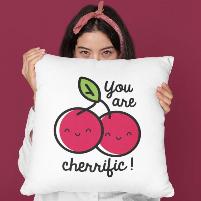 Coussin Vous êtes Cherrific (you are cherrific pillow)