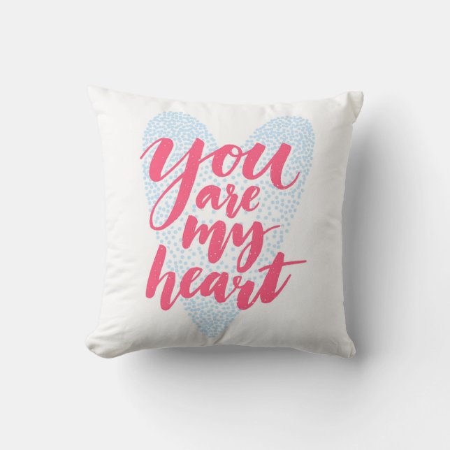 Coussin Vous êtes mon coeur (Recto)