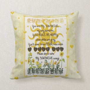 Coussin Vous êtes mon soleil