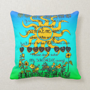Coussin Vous êtes mon soleil