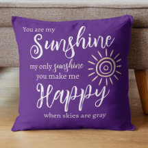 Vous êtes My Sunshine Purple avec Sun White Dots