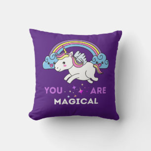 Coussin Vous êtes une licorne magique