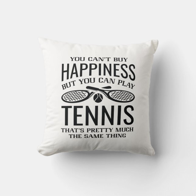 Coussin Vous Pouvez Jouer Au Tennis (Recto)