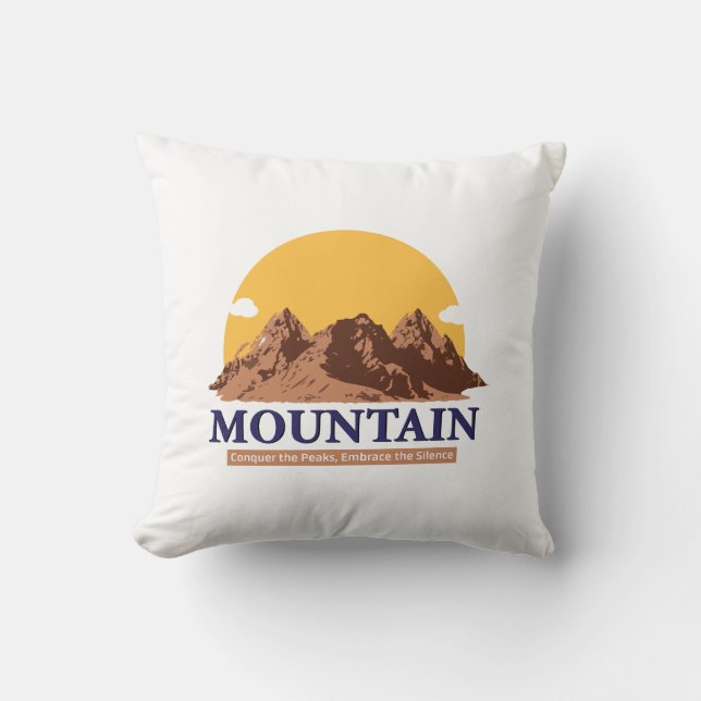Coussin Voyage à Mountain (Recto)