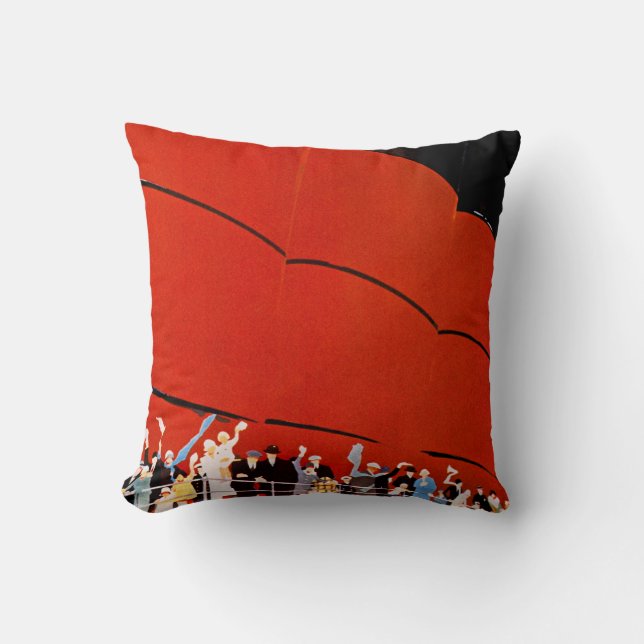 Coussin Voyage de fève de revêtement d'océan (Recto)