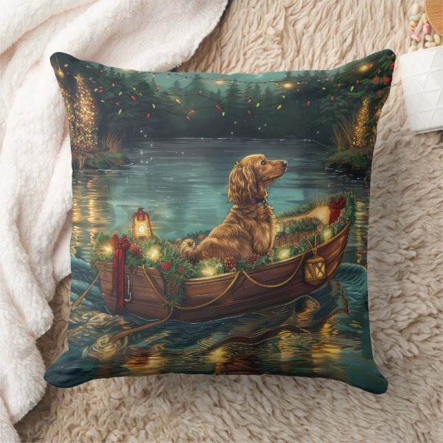 Coussin Voyage festif de Noël de la livre afghane (Couverture)